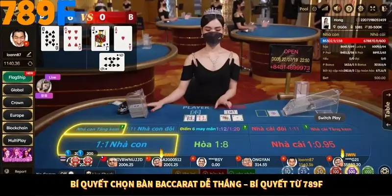 Bí Quyết Chọn Bàn Baccarat Dễ Thắng – Bí Quyết Từ 789F