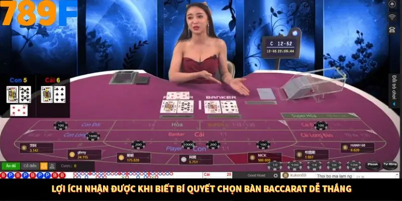 Bí Quyết Chọn Bàn Baccarat Dễ Thắng